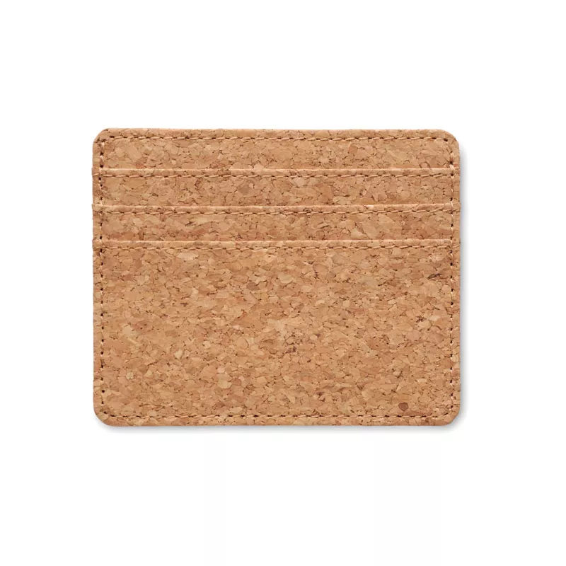 Etui na karty z korka z RFID WALLK - Bezowy (MO2625-13)