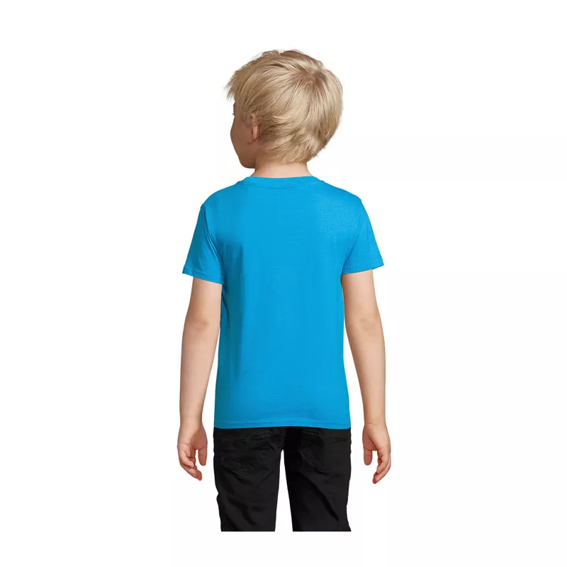 Koszulka dziecięca organiczna Sol's PIONEER KIDS - Aqua (S03578-AQ)