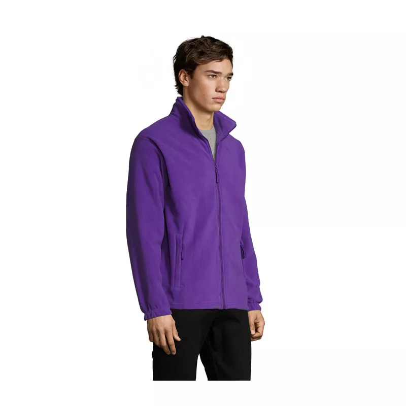 Bluza polarowa męska rozpinana 300 g/m² Sol's NORTH - Dark Purple (S55000-DA)