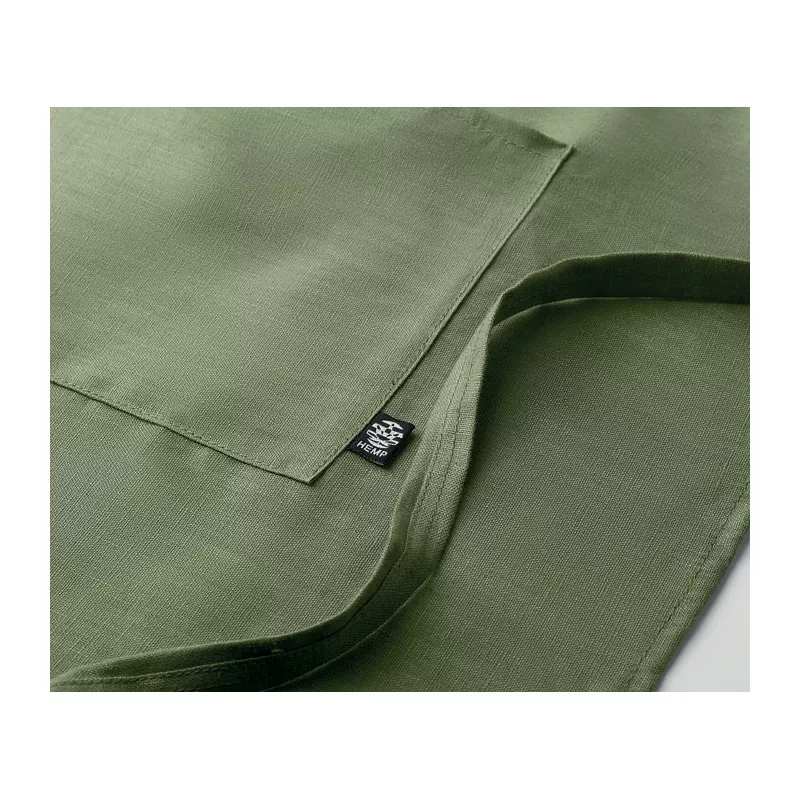 Fartuch kuchenny z konopi 200 g/m² NAIMA APRON - Zielony (MO6164-09)