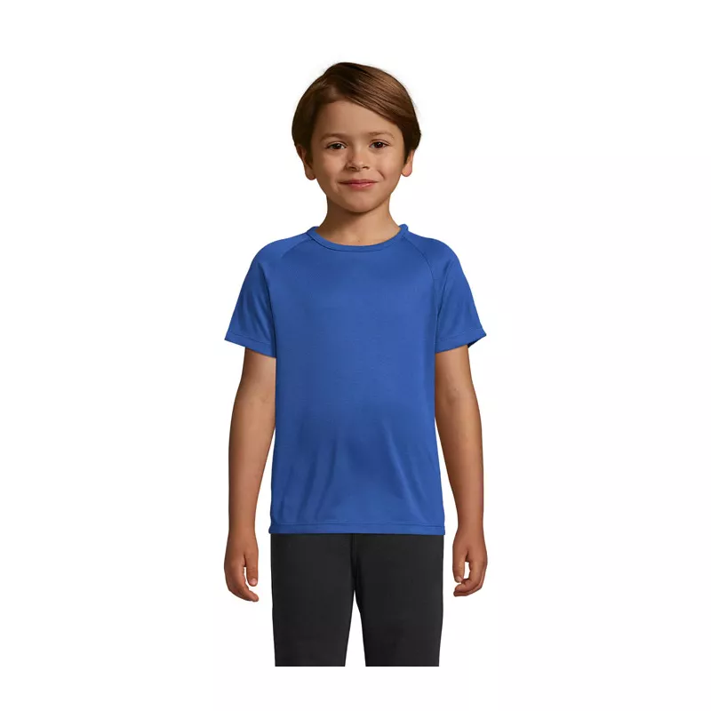 Koszulka sportowa dziecięca 140 g/m² Sol's SPORTY KIDS - Niebieski (S01166-RB)