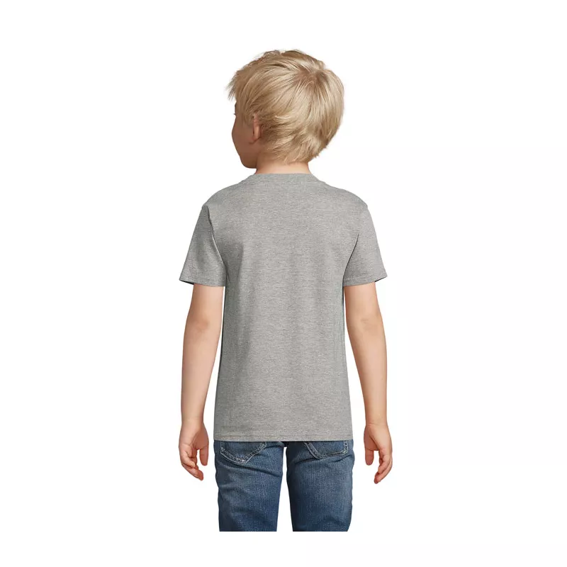 Koszulka dziecięca organiczna Sol's PIONEER KIDS - Szary Melanż (S03578-GM)