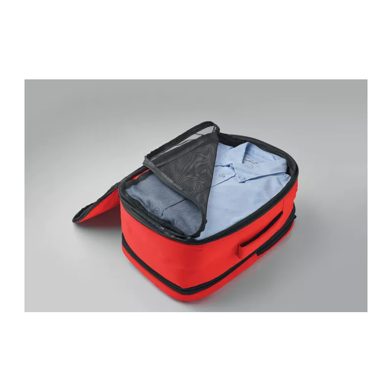 Plecak kabinowy z RPET na laptop 15" FLYSAFE - Czerwony (MO2840-05)
