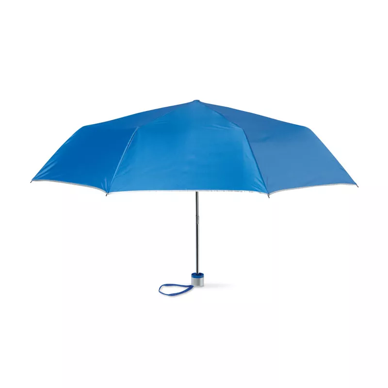 Parasol składany 21" ze srebrną podszewką CARDIF - Niebieski (MO7210-37)