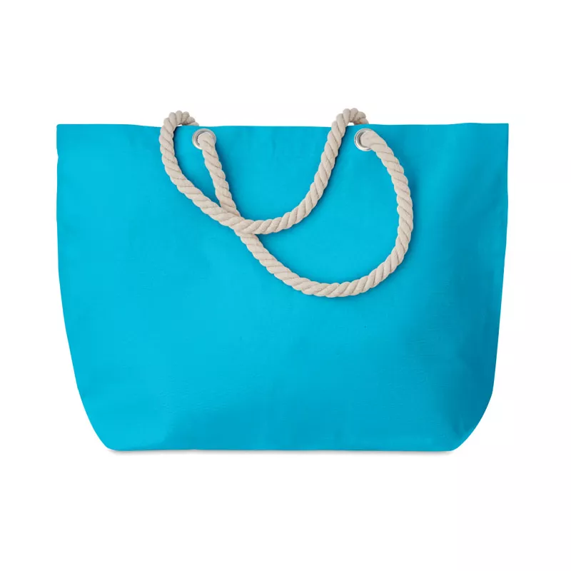 Torba plażowa bawełniana 220 g/m² MENORCA - Turkusowy (MO9813-12)