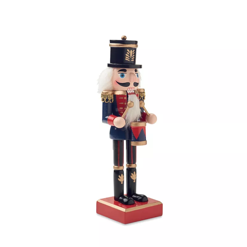 Dziadek do orzechów drewniany 25,5 cm JOLLY CRUNCH - Niebieski (CX1551-04)