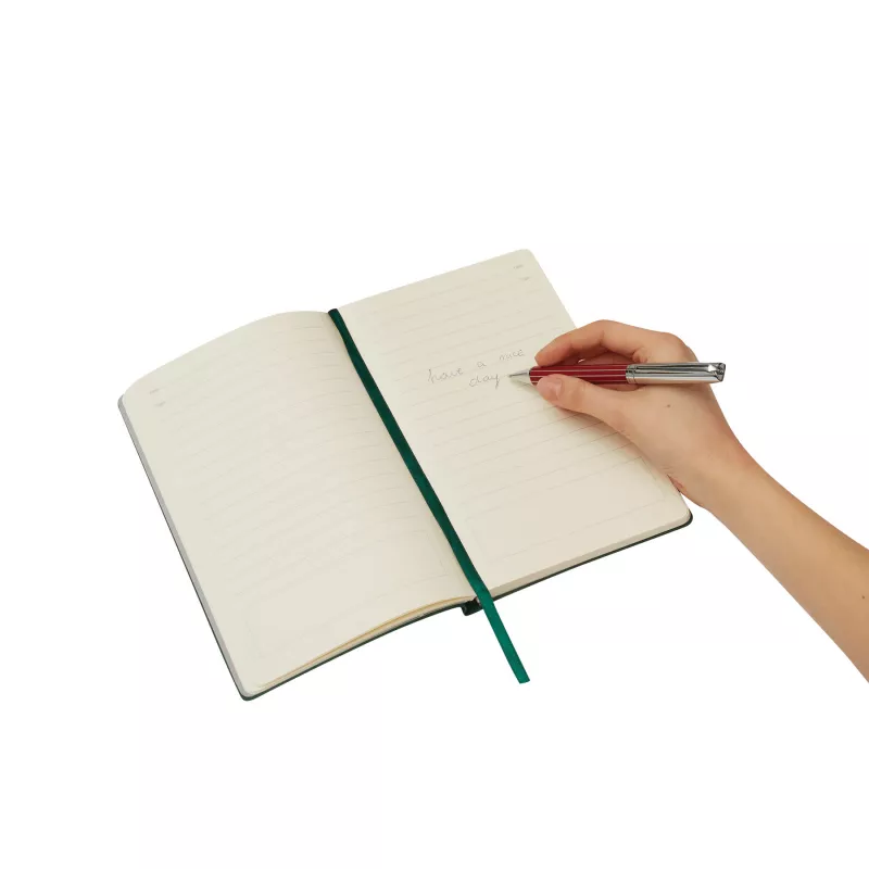 Metal długopis - czerwony, srebrny (58-1100621)