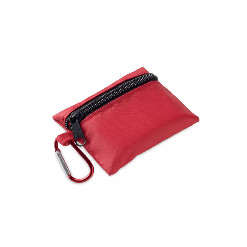Apteczka kompaktowa w etui z RPET CAREONE - Czerwony (MO2819-05)