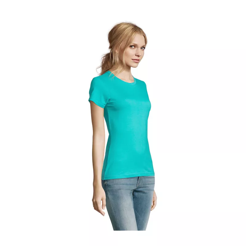 Koszulka damska 190 g/m² Sol's IMPERIAL WOMEN - Niebieski Karaibski (S11502-CB)