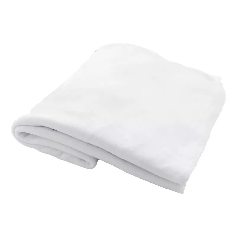 CreaFleece personalizowany koc polarowy RPET - biały (AP716970)