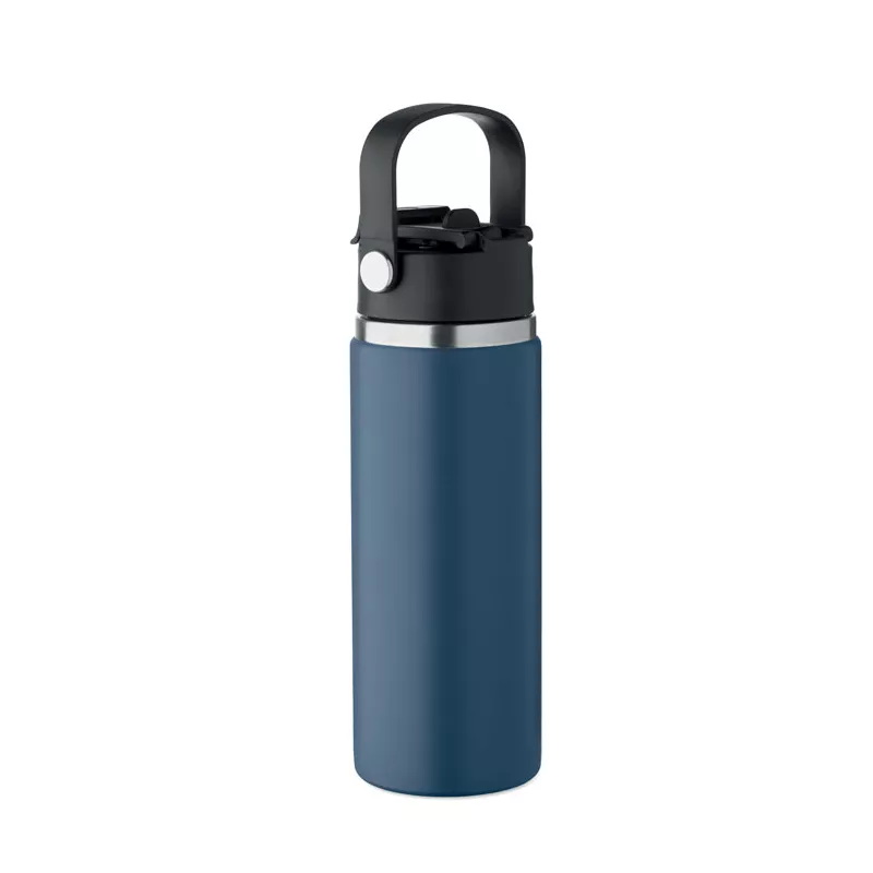 Butelka termiczna ze słomką 500 ml SUMA GRIP - Francuski Granat (MO2775-85)