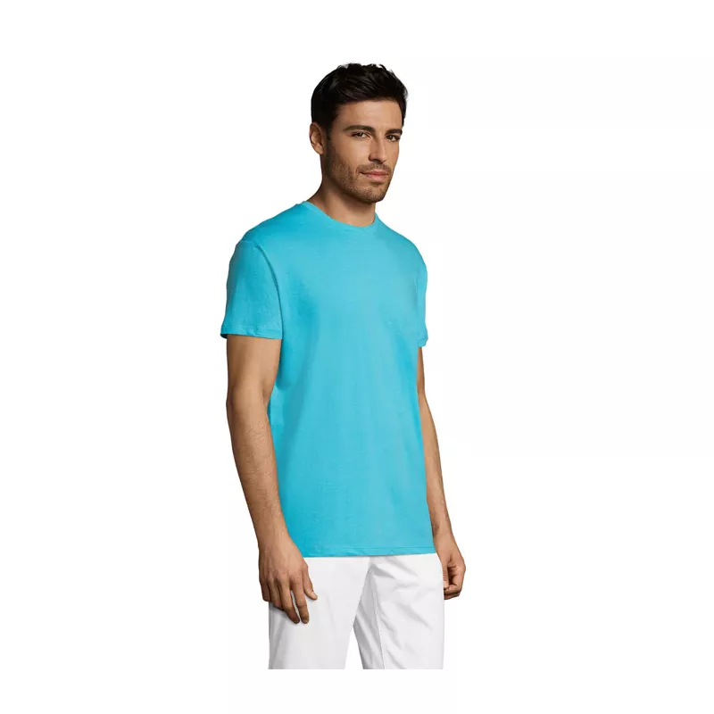 Koszulka unisex bawełniana 150 g/m² Sol's REGENT - Niebieski Atol (S11380-AL)