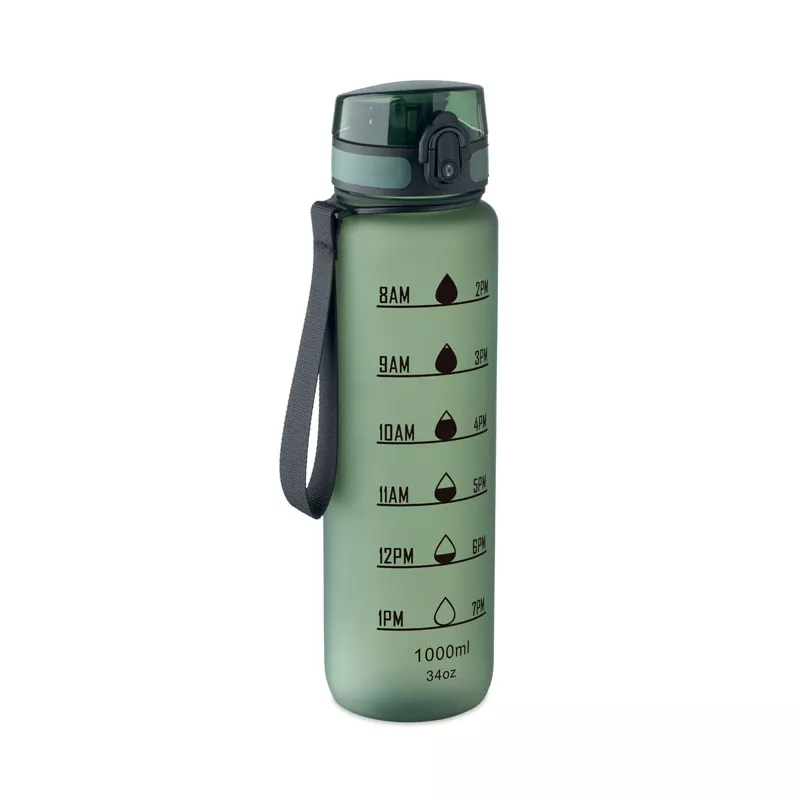 Butelka sportowa RPET 1000 ml ISFORDEN MARK - Ciemnozielony (MO2672-60)