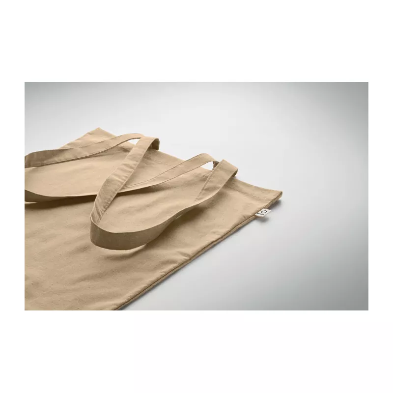Torba z bawełny z recyklingu 140 g/m² VIVEKA COLOUR - Khaki (MO2302-39)