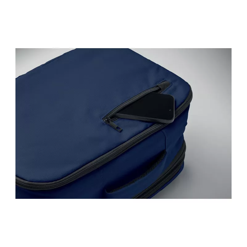 Plecak kabinowy z RPET na laptop 15" FLYSAFE - Niebieski (MO2840-04)