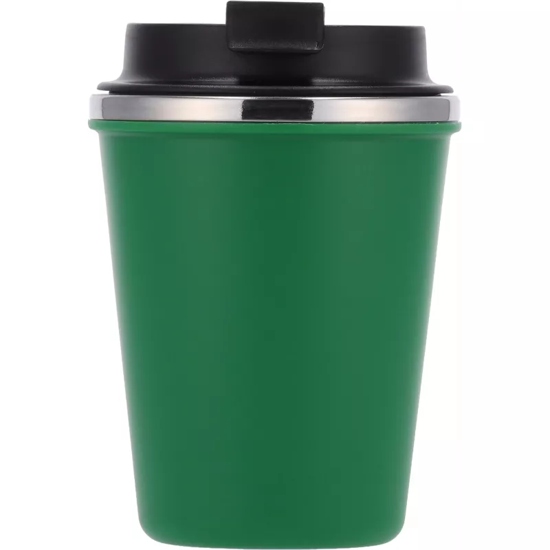 Kubek termiczny 350 ml z powłoką z recyklingu METODY - zielony (8496209)