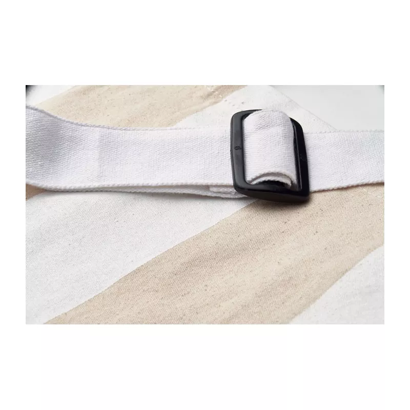 Torba plażowa duża w paski 280 g/m² LAGUNA - Bialy (MO2555-06)