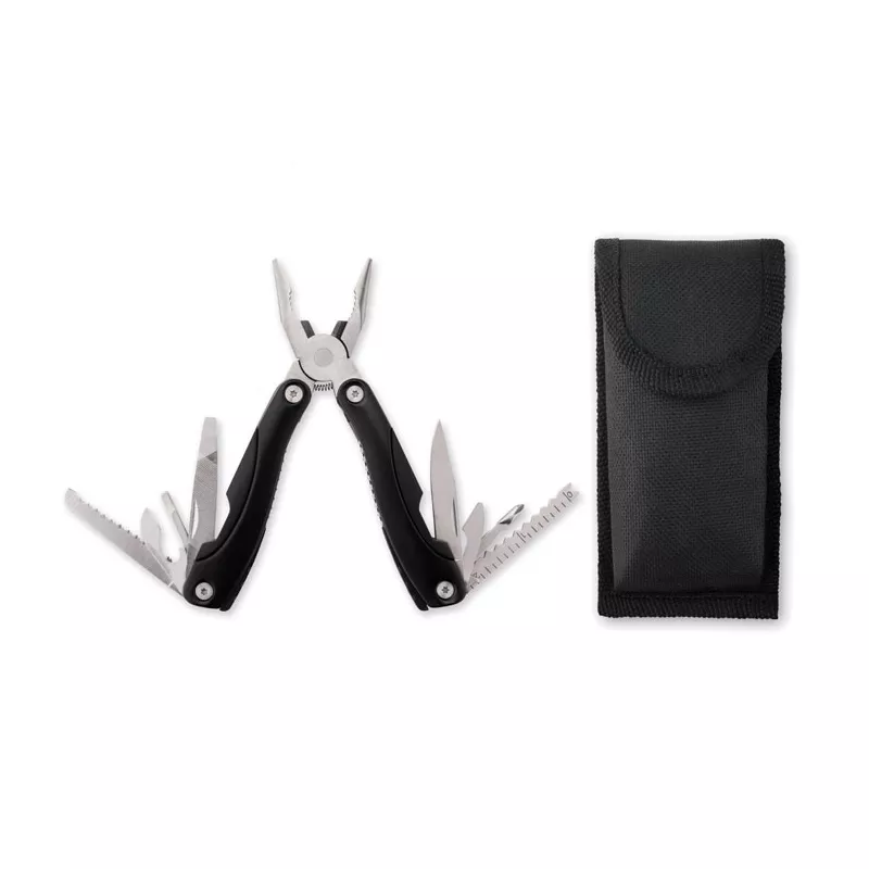 Nóż wielofunkcyjny 9w1 w etui ALOQUIN - Czarny (MO8914-03)
