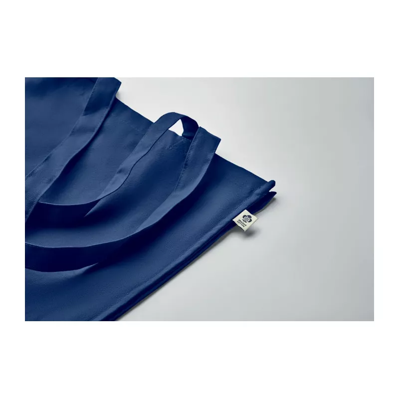 Torba z bawełny organicznej 220 g/m² BENTE COLOUR - Niebieski (MO2197-04)