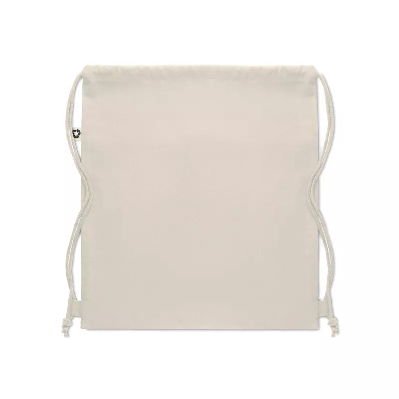 Worek z bawełny z recyklingu 220 g/m² PANDA BAG - Bezowy (MO6550-13)