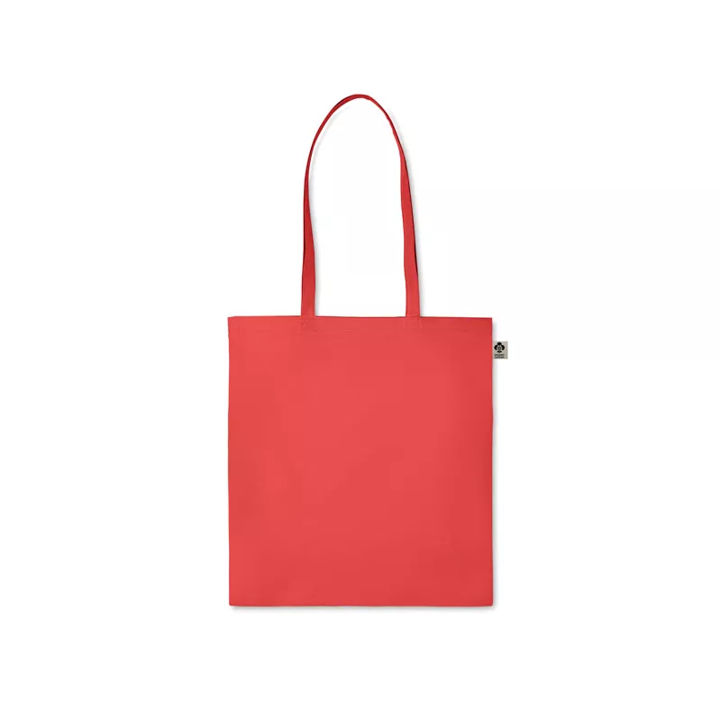 Torba z bawełny organicznej 140 g/m² ZIMDE COLOUR - Czerwony (MO6189-05)