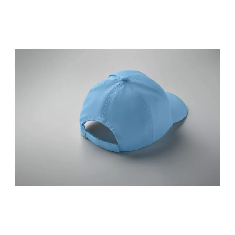 Czapka z daszkiem 5-panelowa z bawełny 160 g/m² BUZZ - Baby Blue (MO1447-66)
