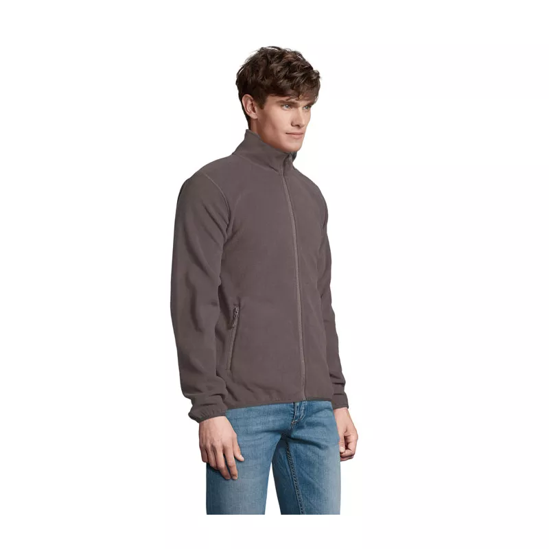 Polar męski RPET 280 g/m² Sol's FACTOR MEN - Szarość Węgla Drzewnego (S03823-CR)