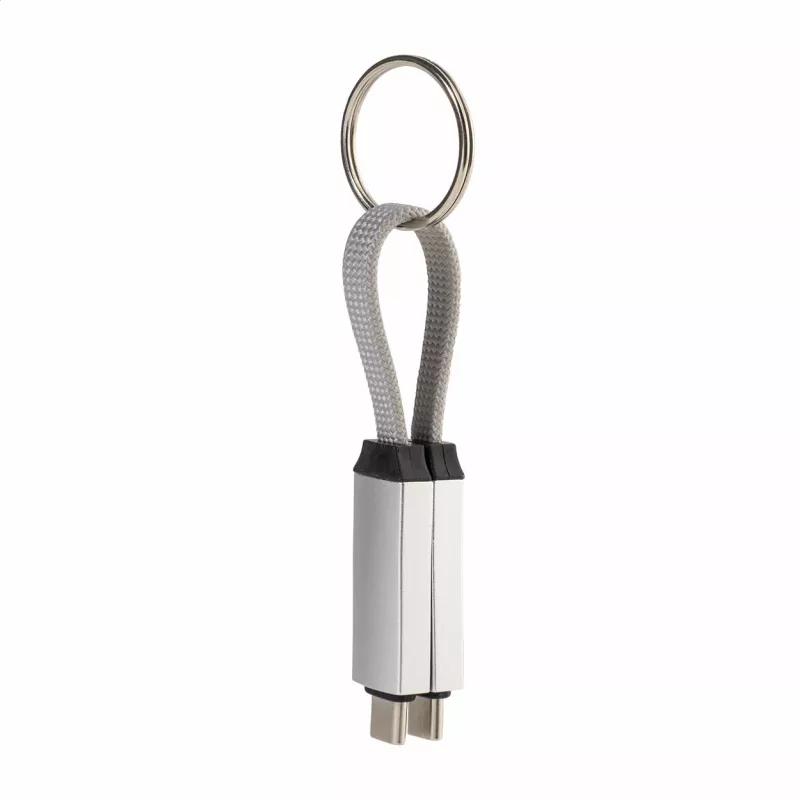 Keycab přívěsek na klíče 60W kabel USB-C - srebrny (AP864151-21)