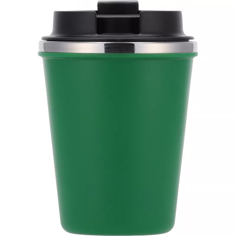 Kubek termiczny 350 ml z powłoką z recyklingu METODY - zielony (8496209)