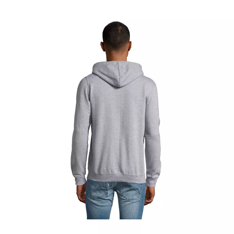 Bluza unisex z kapturem rozpinana 260 g/m² Sol's STONE - Szary Melanż 2 (S01714-GY)