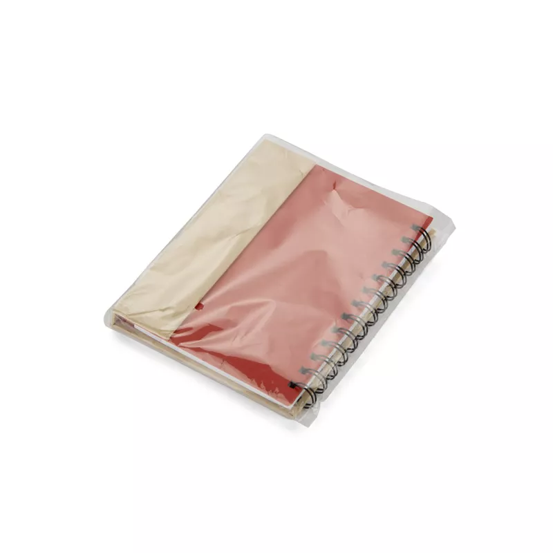 Notes kołowy B6 z długopisem MAGO - czerwony (17585-04)