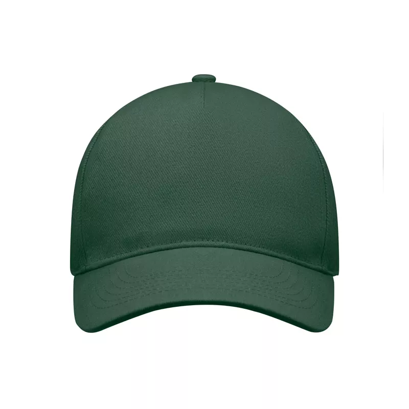 Czapka z daszkiem 5-panelowa 260 g/m² LONG BEACH SINGA - Ciemnozielony (MO6875-60)