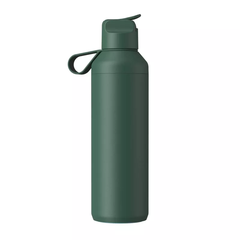 Bidon Ocean Bottle Peak GO 710 ml z recyklingowanej stali nierdzewnej - Leśny zielony (10094064)