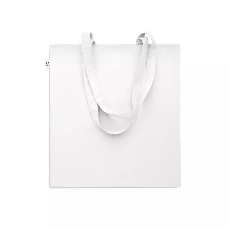 Torba z bawełny z recyklingu 140 g/m² VIVEKA COLOUR - Bialy (MO2302-06)
