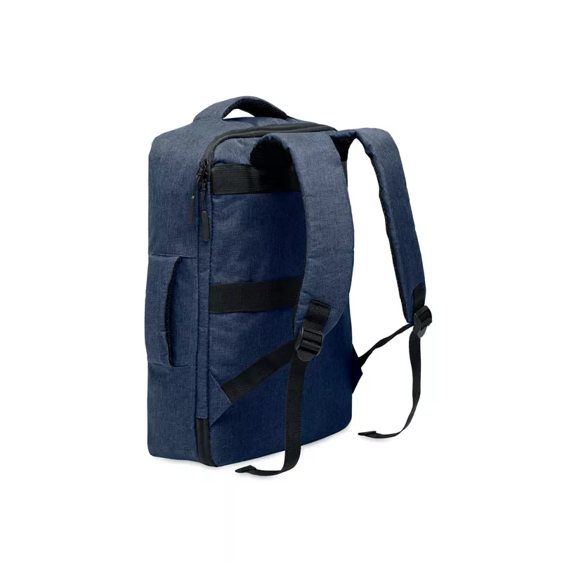Plecak na laptop 15" z RPET LAUGAR - Francuski Granat (MO2305-85)
