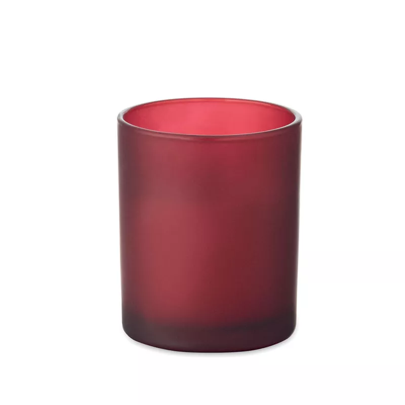Świeca zapachowa wanilia w szkle 80 g KIVAS WOOD - Burgund (MO2708-02)