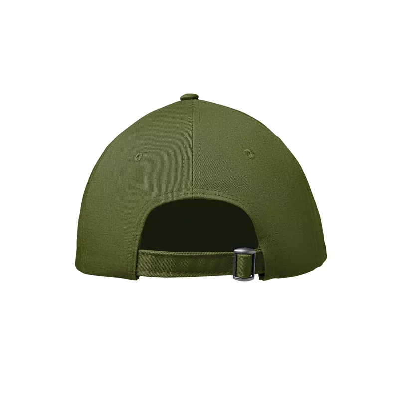 Czapka z daszkiem 6-panelowa 280 g/m² BAHAMAS - Zieleń Wojskowa (MO2347-49)
