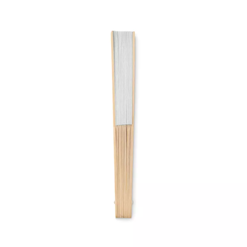 Wachlarz bambusowy z papierem FANNY PAPER - Bialy (MO6828-06)