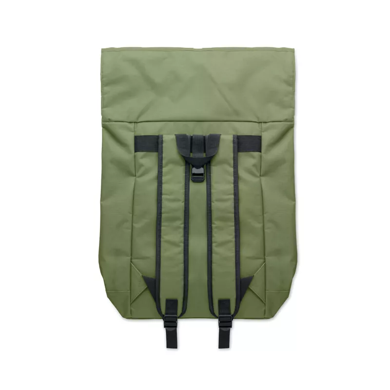 Plecak rolltop na laptop 15" z poliestru 600D IREA - Zieleń Wojskowa (MO2170-49)