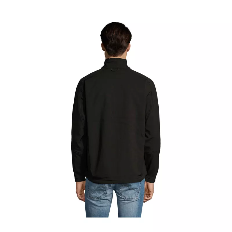 Softshell męski 3-warstwowy 340 g/m² Sol's RELAX - Czarny (S46600-BK)