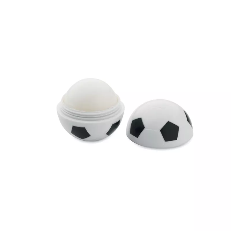 Balsam do ust SPF10 w kształcie piłki nożnej BALL - Bialy/Czarny (MO2213-33)