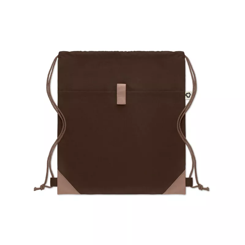 Worek z bawełny z recyklingu 220 g/m² PANDA BAG - Czekolada (MO6550-41)