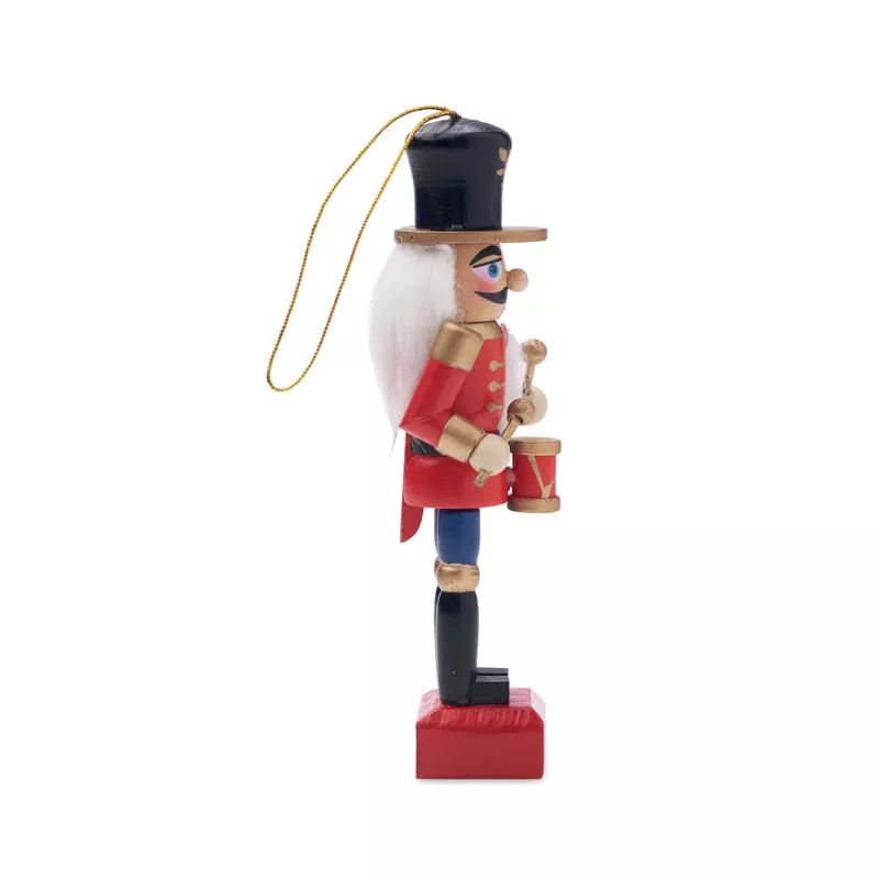Figurka dziadek do orzechów drewniana 13,2 cm JOLLY - Czerwony (CX1552-05)
