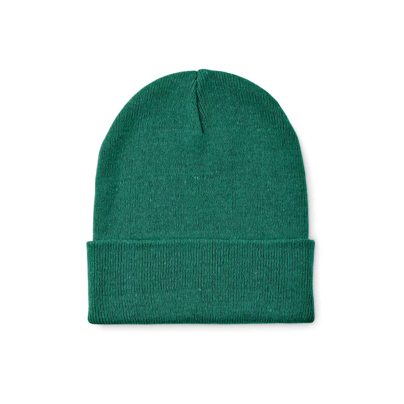 Czapka zimowa unisex z mankietem BEANIX - Ciemnozielony (MO2705-60)