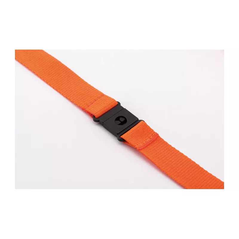 Smycz 20 mm ze złączką bezpieczeństwa PANY - Pomaranczowy (MO9354-10)