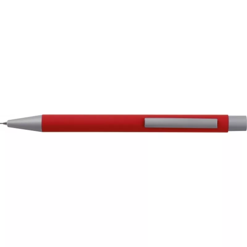 Ołówek automatyczny soft touch ANCONA - czerwony (386905)