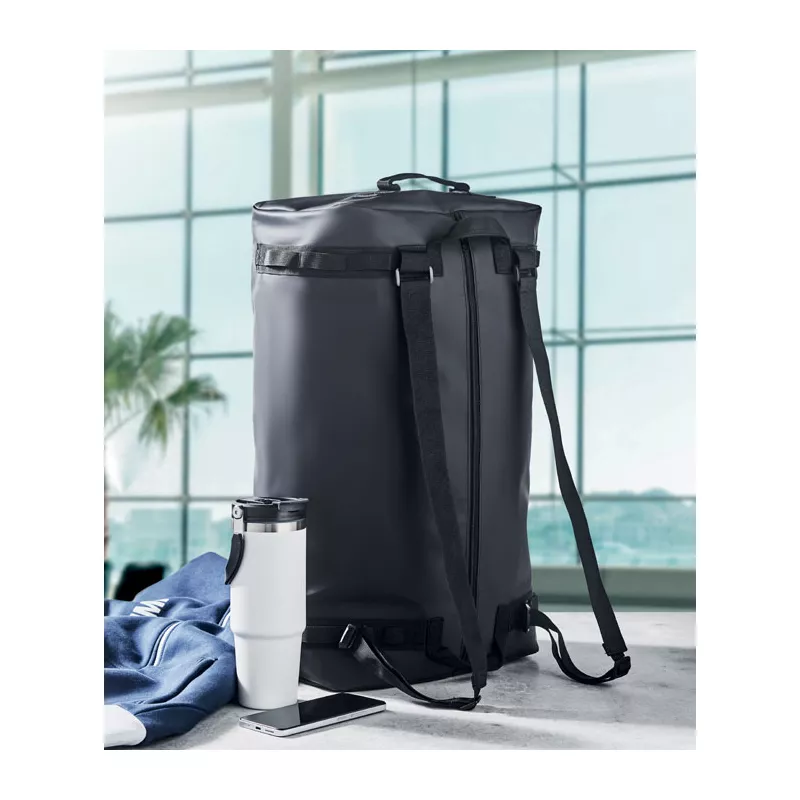 Torba podróżna z tarpauliny z funkcją plecaka MOUNTAIN - Czarny (MO2579-03)