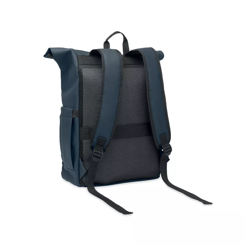 Plecak rolltop na laptop RPET 600D BANGKOK ROLL - Niebieski (MO2643-04)