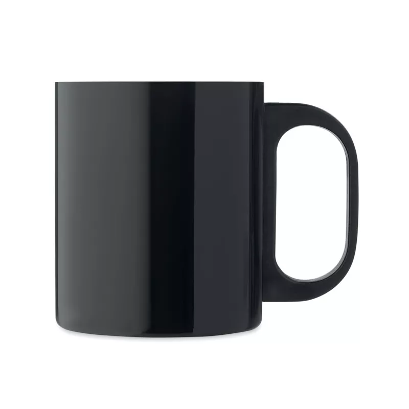 Kubek dwuścienny stalowy z uchwytem 300 ml TANISS - Czarny (MO6600-03)