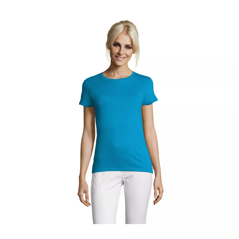 Koszulka damska dopasowana 150 g/m² Sol's REGENT WOMEN - Aqua (S01825-AQ)